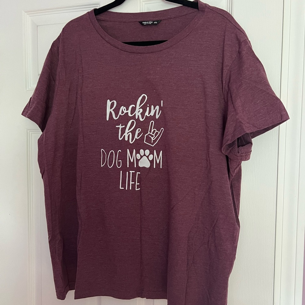 Shein 4XL dog mom tee